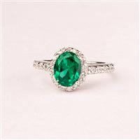 Ringe Ultima Edizione Dame in Silber OAO1924-VERDE